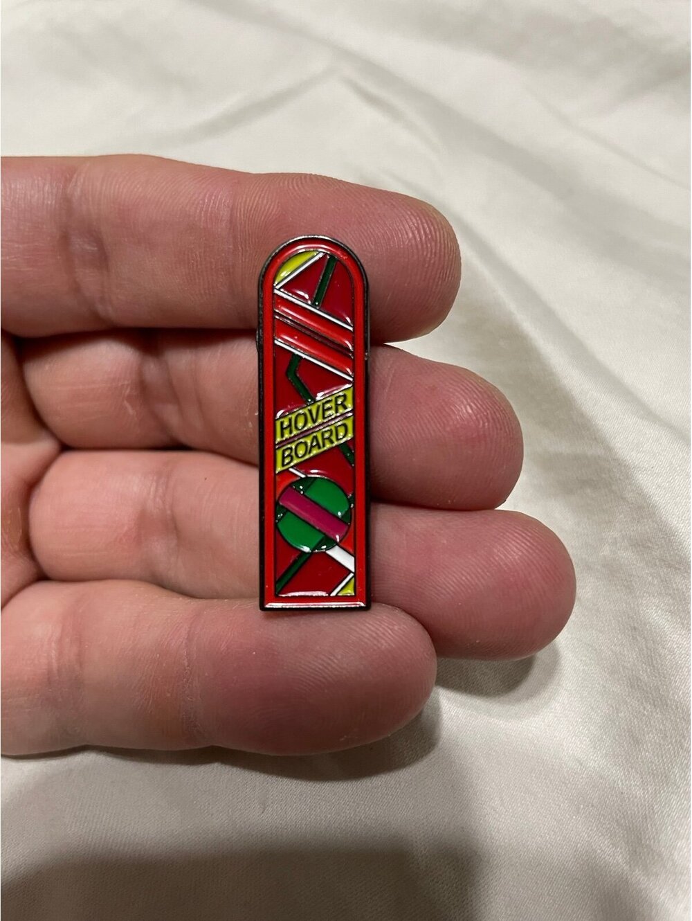 Back to the future hover board enamel pin brooch cute
